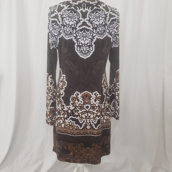 Hale Bob Paisley Print Long Sleeve Dress - Picture 5 of 9